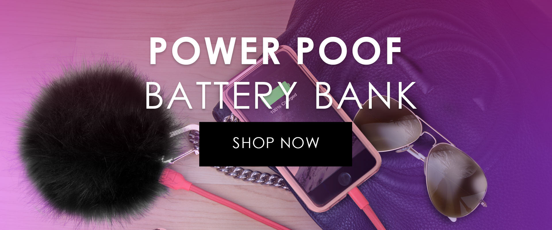 Purse charm power bank